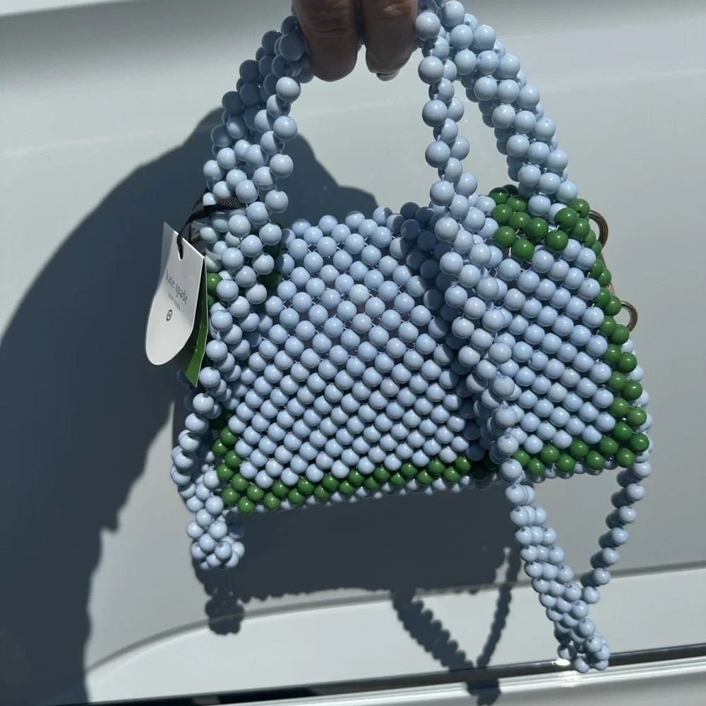 Kate Spade Mini Bag with Blue and Green Checkered Design - Picture 2 of 5